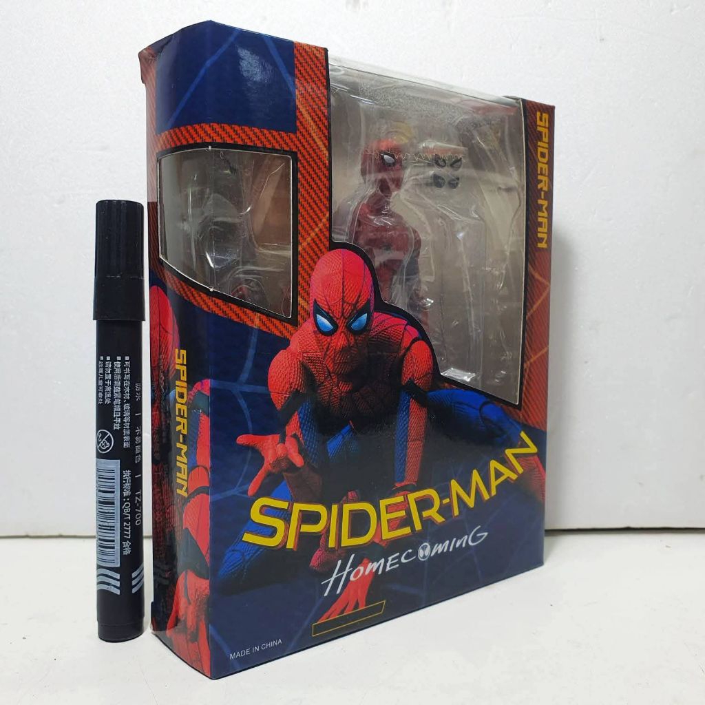 Mainan action figureShf spiderman homecoming
tinggi sekitar 6 inch
Full artikulasi
Detail bagus
Band