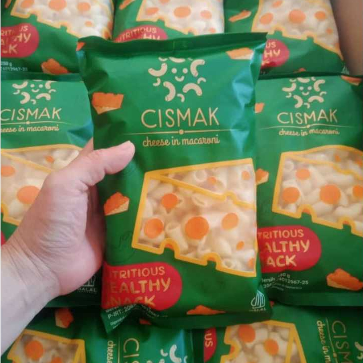 Cismak Makaroni 250gr keju Kraft dan makroni keju pedas cismak makroni no msg camilan balita