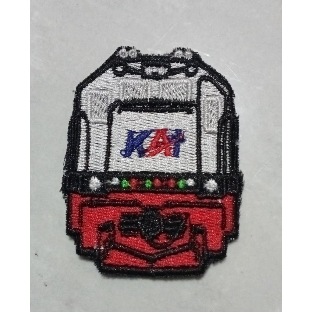Patch Bordir Emblem Lokomotif CC 201 206 RnB Logo KAI