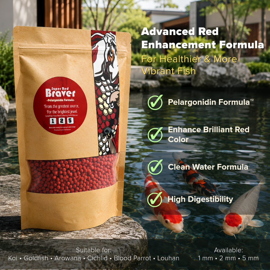 Ikanesia - Super Red Braver Untuk Warna Merah Ikan Refill 1 KG