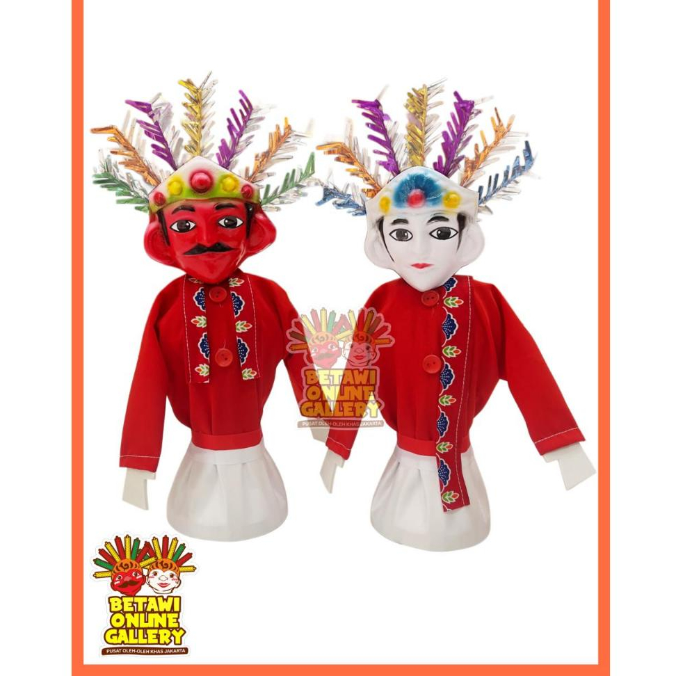 Ondel Ondel Spons Mainan Anak Masuk Tangan / Ondel Ondel Son mainan anak / Boneka Ondel Ondel