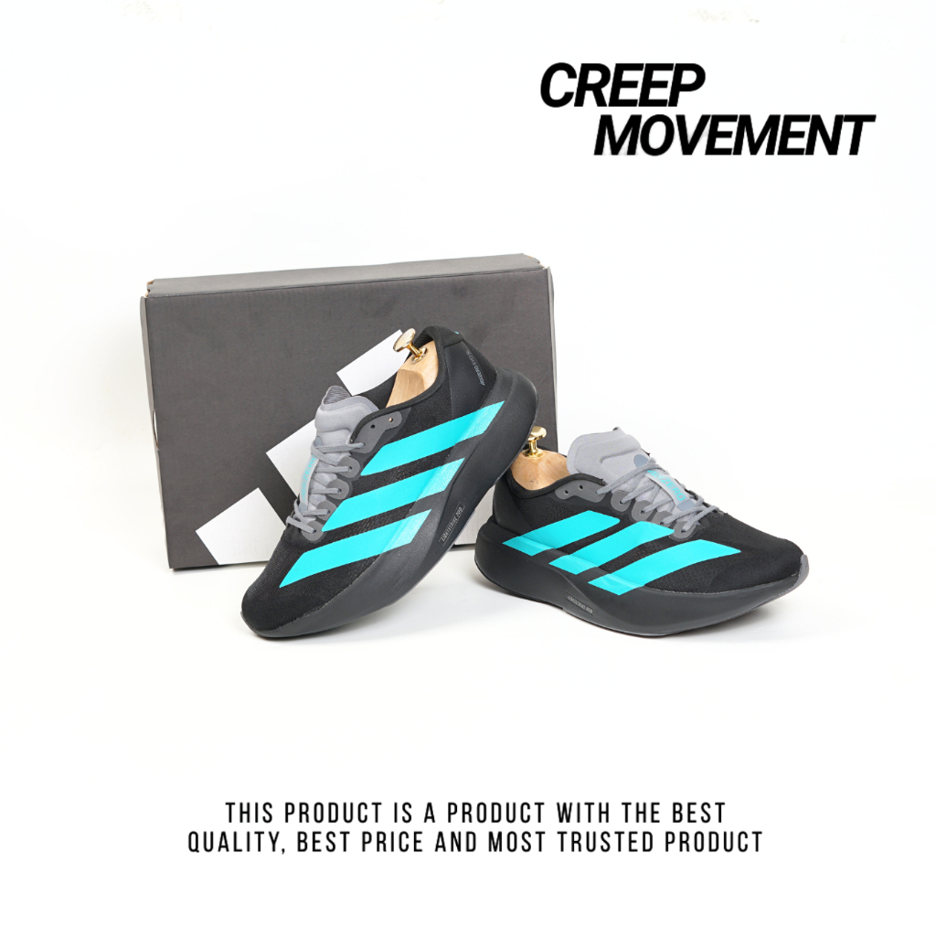 CREEPMOVEMENT - Sneakers Men's A D I Z E R 0 EV0 SL Black Pure Teal 100% BNIB