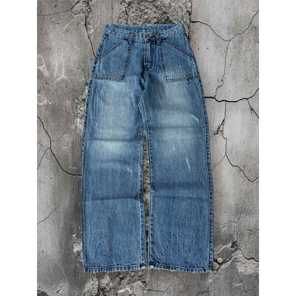 Fatigue Blue Washed Jeans