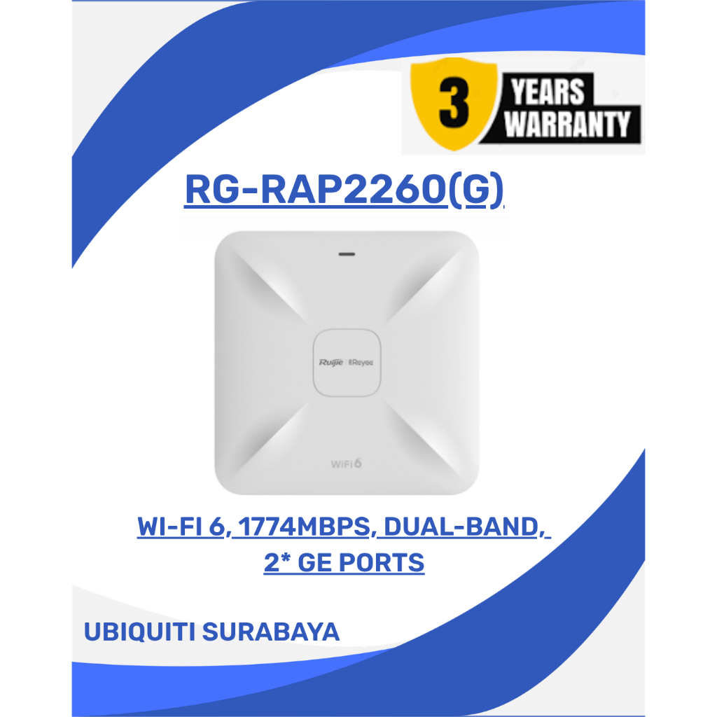Ruijie reyee RG-RAP2260(G) Wi-Fi 6 RAP 2260G Dual Band Ceiling