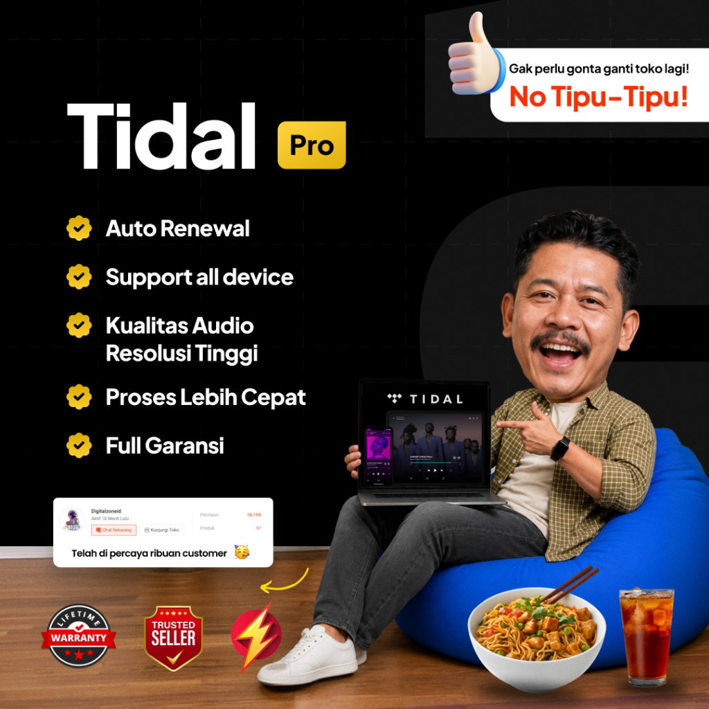 Tidal HiFi Plus Master 1 Tahun Private Original | Tidal Termurah| Tidal hifi plus