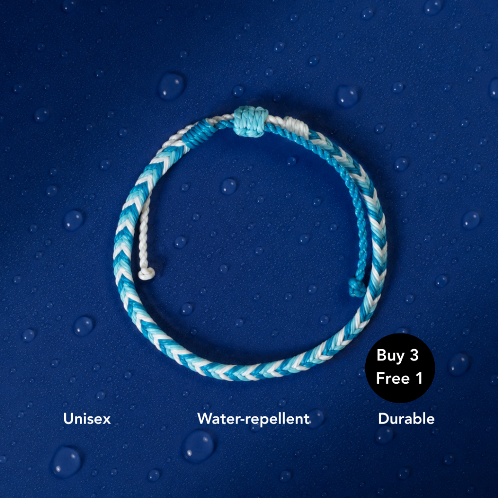 Musha Water-Repellent Bracelet - Cloudy | Gelang Tali Gelang Pria Gelang Wanita