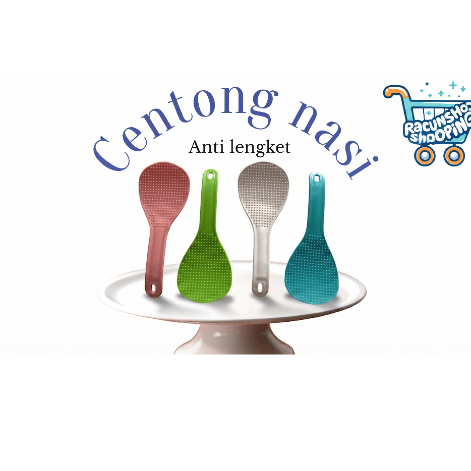 1 Lusin Centong Nasi Anti Lengket Centong Nasi Plastik