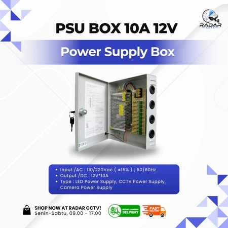 PSU Box 10A 12V / Switching Power Supply Box 10 Ampere