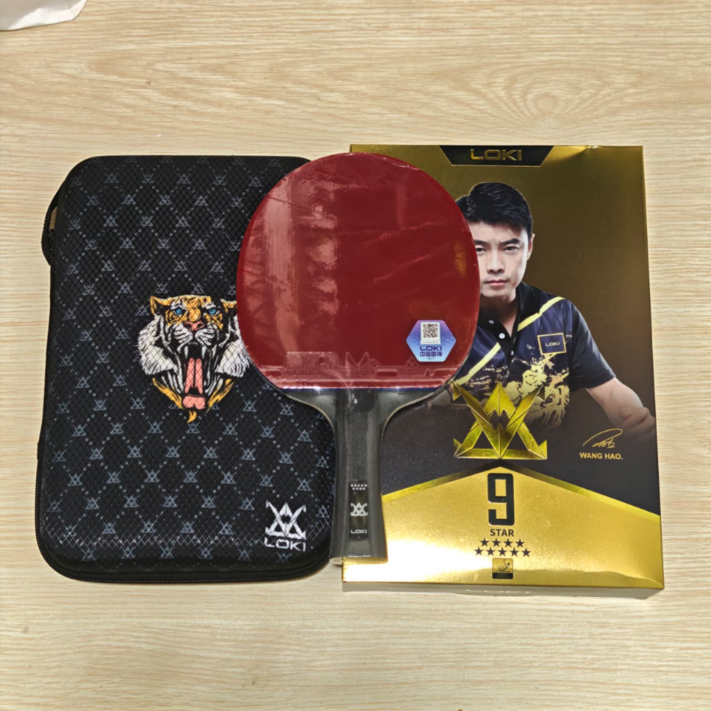 Bet Pingpong LOKI E Series 9 Star ORIGINAL - Bet tenis meja LOKI E 9STAR - bat ping pong LOKI E Seri