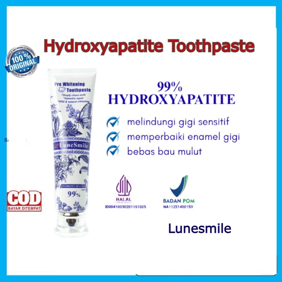 Hydroxyapatite Toothpaste Lunesmile Pasta Gigi