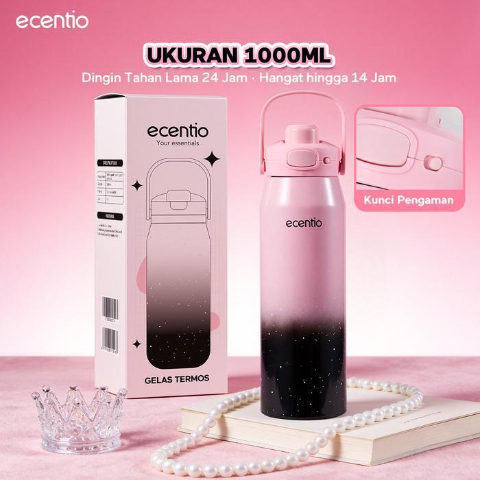 Ecentio Tumbler Botol Minum Starry Gradient Series 1000ml
