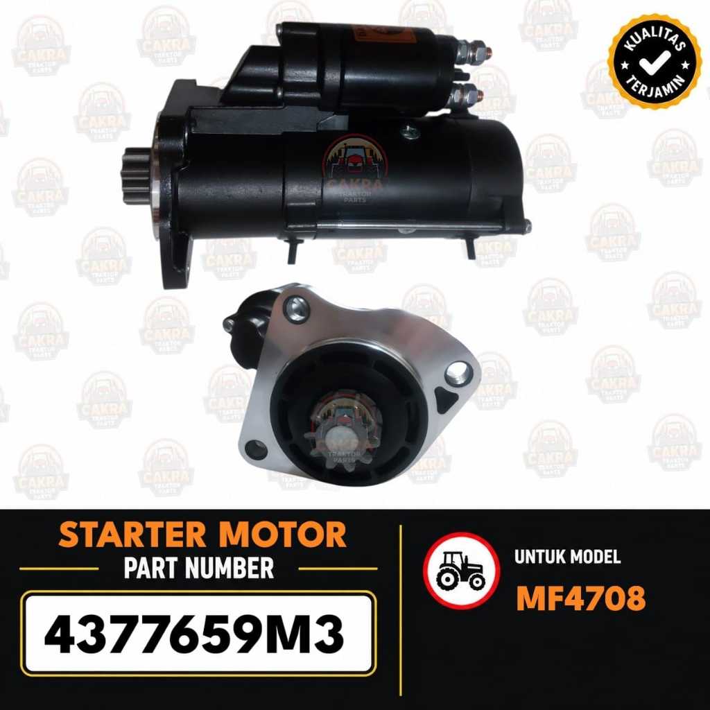 4377659M3 STARTER MOTOR MF 4708, MF 5709,MF 5710