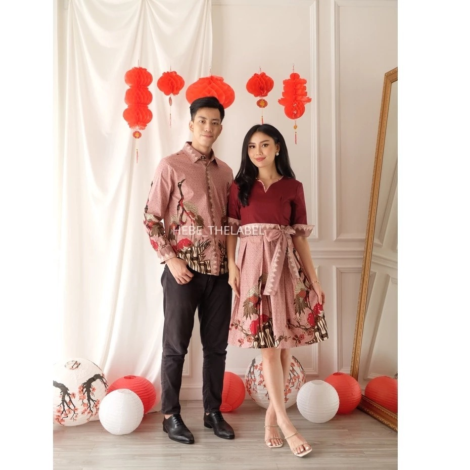 HEBEBATIK - Geeta Batik Cheongsam Available Couple Pria Wanita