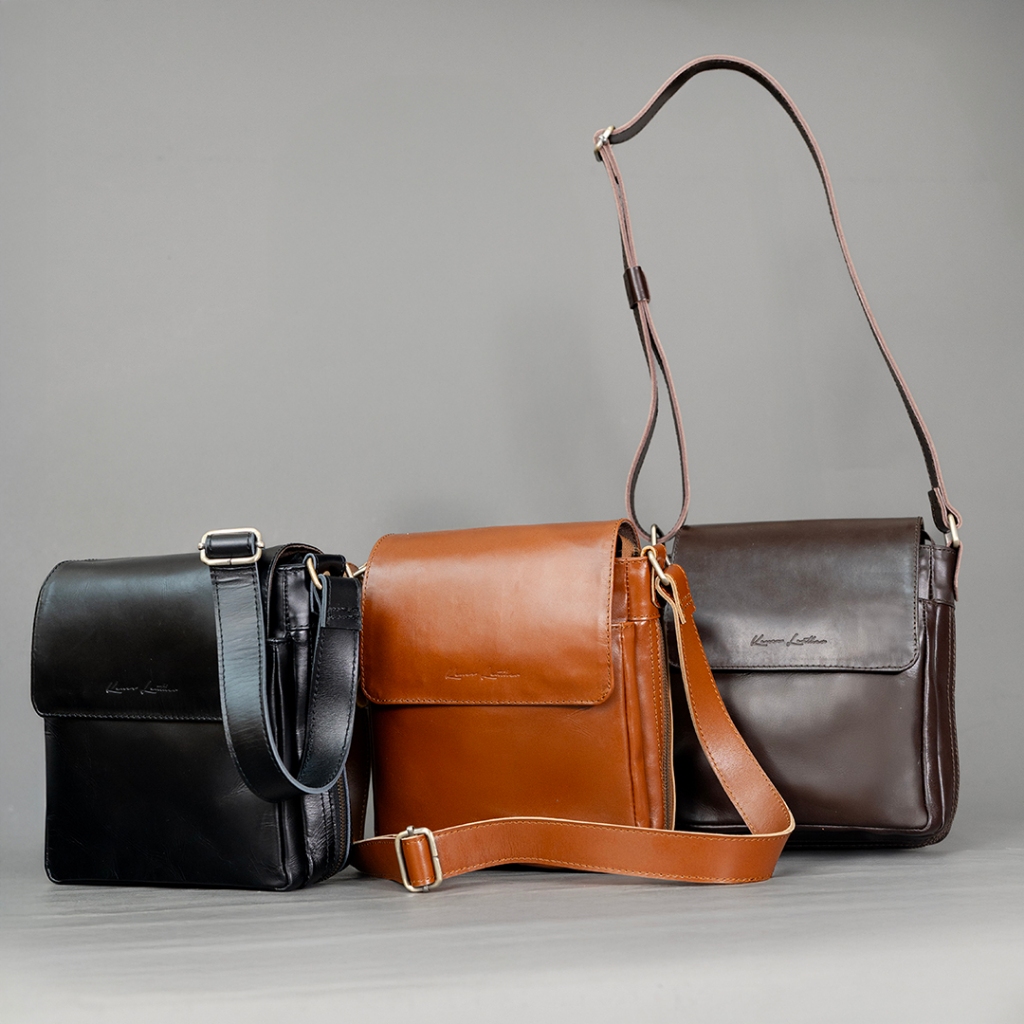 Tas Selempang Pria Kulit Asli BERLIN - Kenes Leather