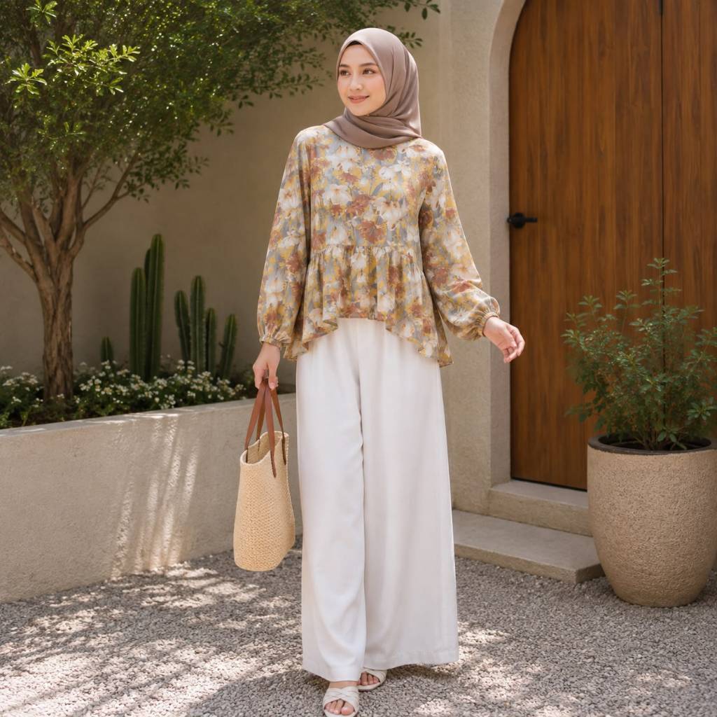 TRIYANA ONE SET RAYON L & XL // SETELAN RAYON WANITA OOTD FASHION KEKINIAN // SETELAN WANITA // SETE