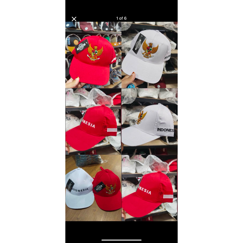 TOPI MERAH PUTIH GARUDA INDONESIA