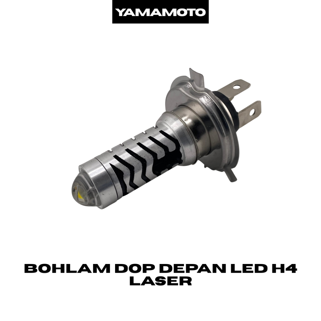 BOHLAM DOP DEPAN LED H4 LASER YAMAMOTO - Lampu depan Dop LED H4 Laser YAMAMOTO