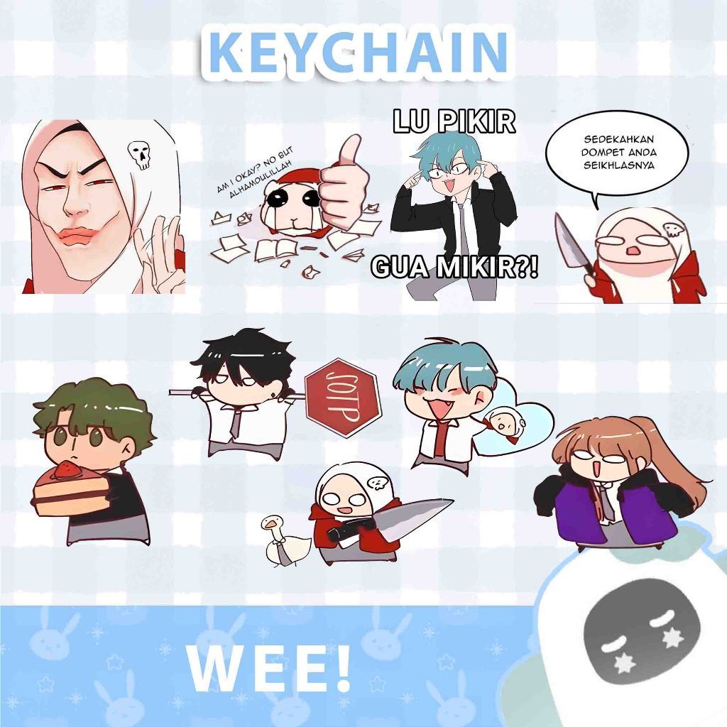 Gantungan Kunci Akrilik / Keychain WEBTOON WEE