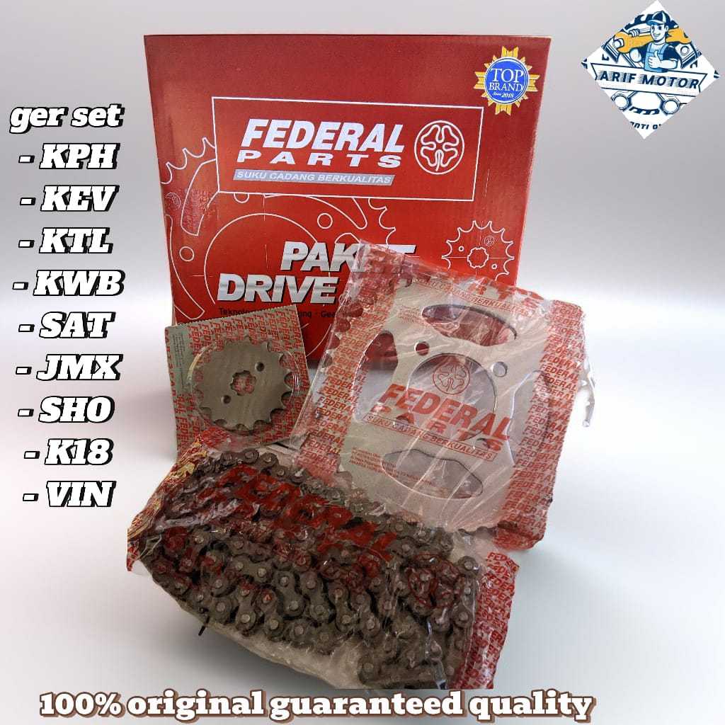 Gear Set FP 412P1 KPH Original FEDERAL Karisma, supra x 125