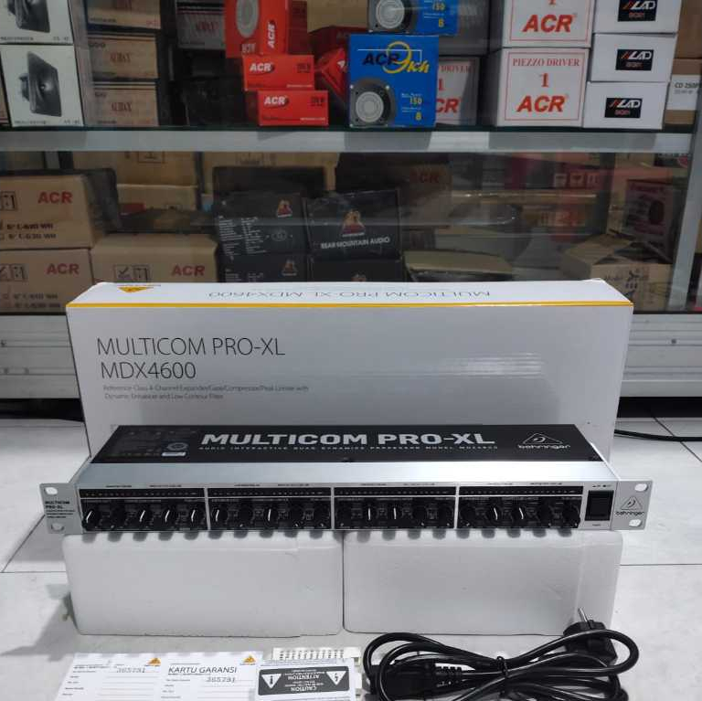 Compressor Compres Behringer MDX4600 V2 Original 4Ch 4 Chanel Garansi Resmi Compressor Peak Limiter 
