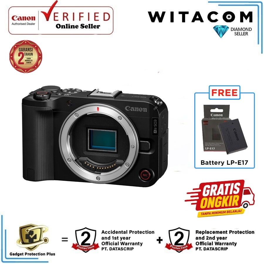 Canon EOS R50 V / EOS R 50 Mark V / EOS R50 5 / EOS R50 Mark 5 Body Only - Garansi Resmi