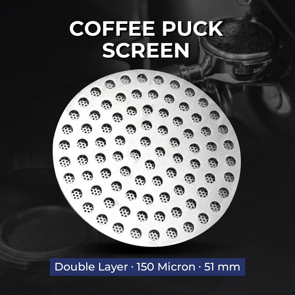 Puck Screen Portafilter Espresso Double Layer 150 Micron