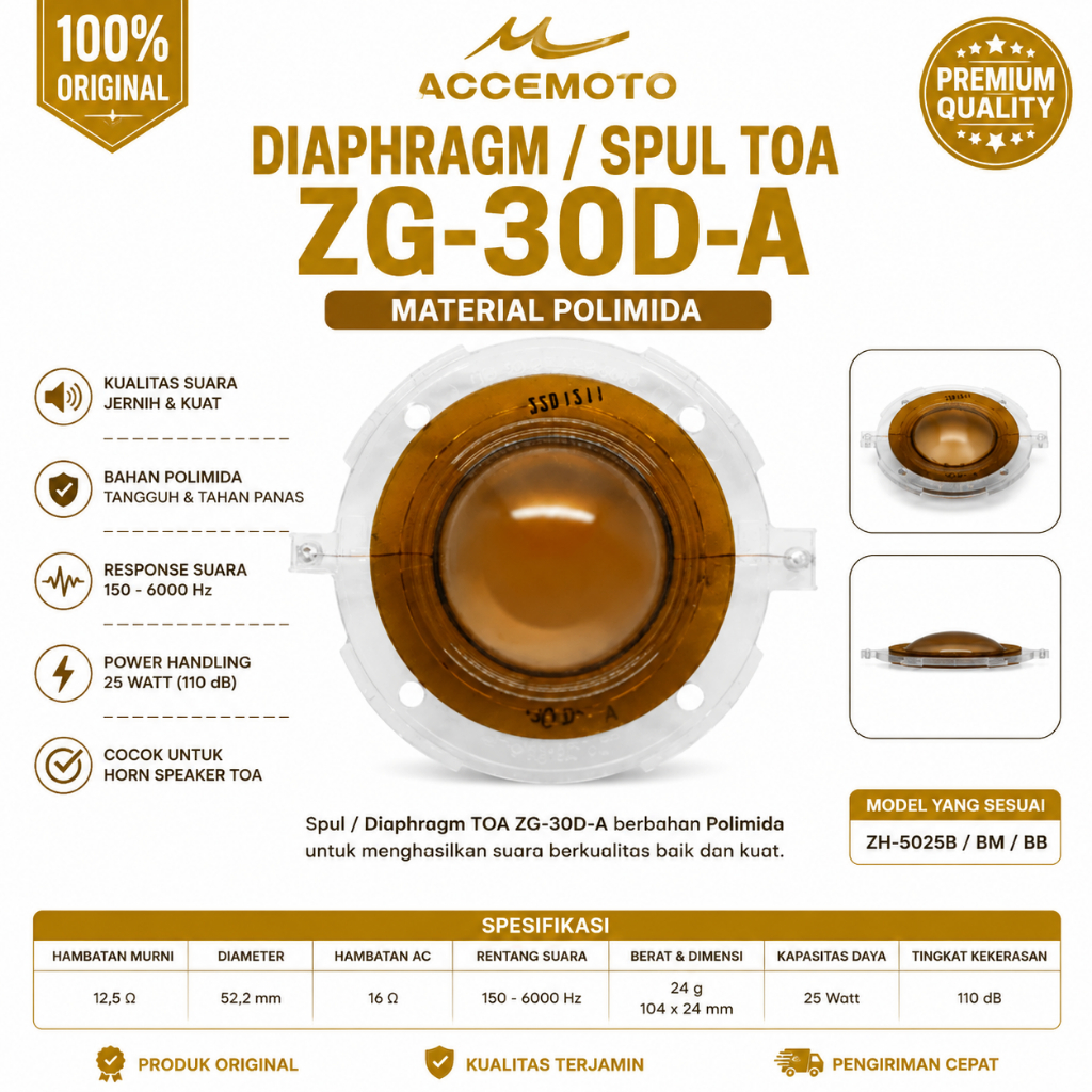 Spul TOA ZG-30D-A 25 Watt Original Spul Horn Speaker