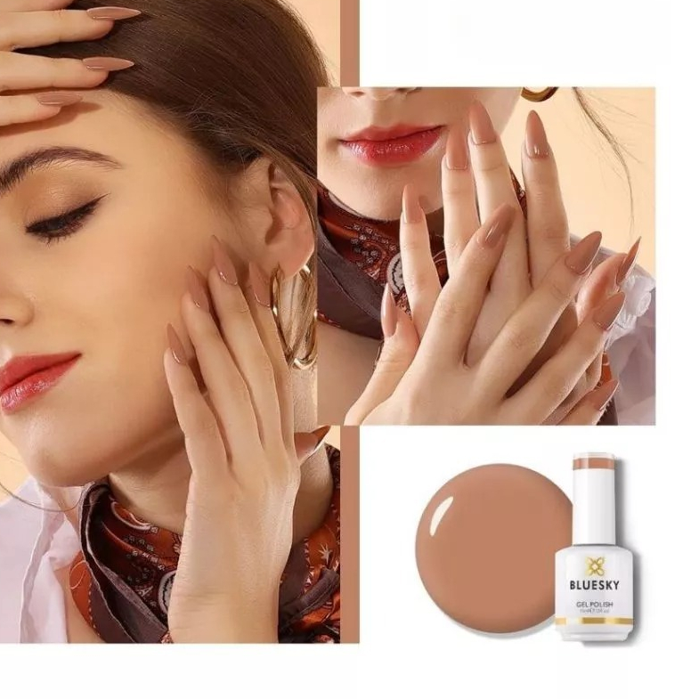 KUTEK HALAL BLUESKY / BLUE SKY GEL POLISH WARNA COKLAT 01