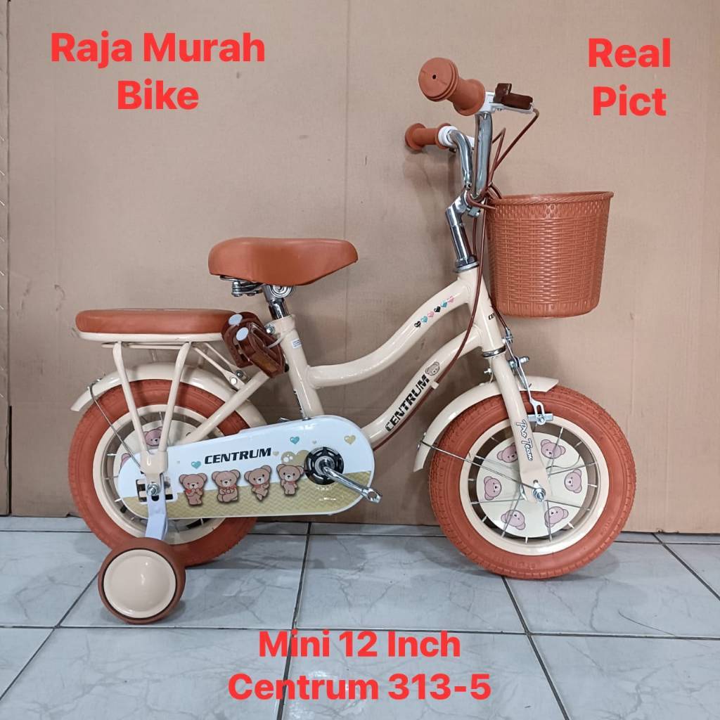 Sepeda anak perempuan mini 12 inch centrum 313-5 Bear sepeda terbaru centrum 313-5 12 inch