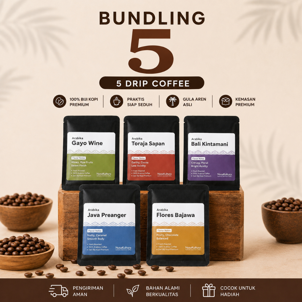 BUNDLING 5 DRIP COFFEE 12gr | NUSA KULTURA