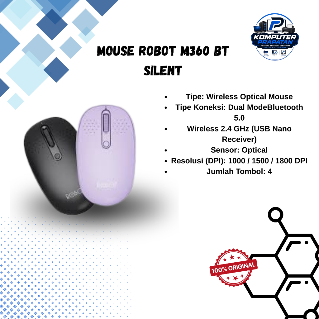 Mouse ROBOT M360 BT Silent