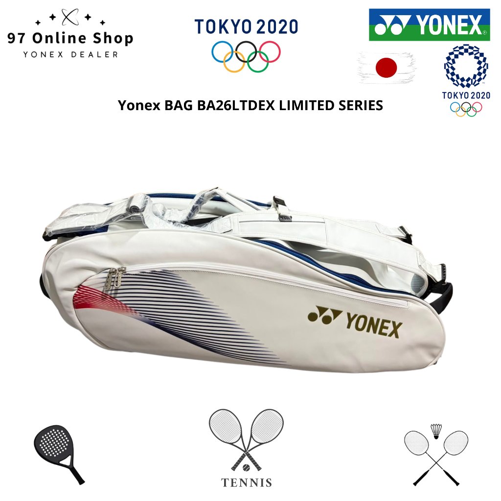 Tas Badminton Tennis Padel Yonex Olimpiade TOKYO JAPAN 2020 BA26LTDEX Original (White)