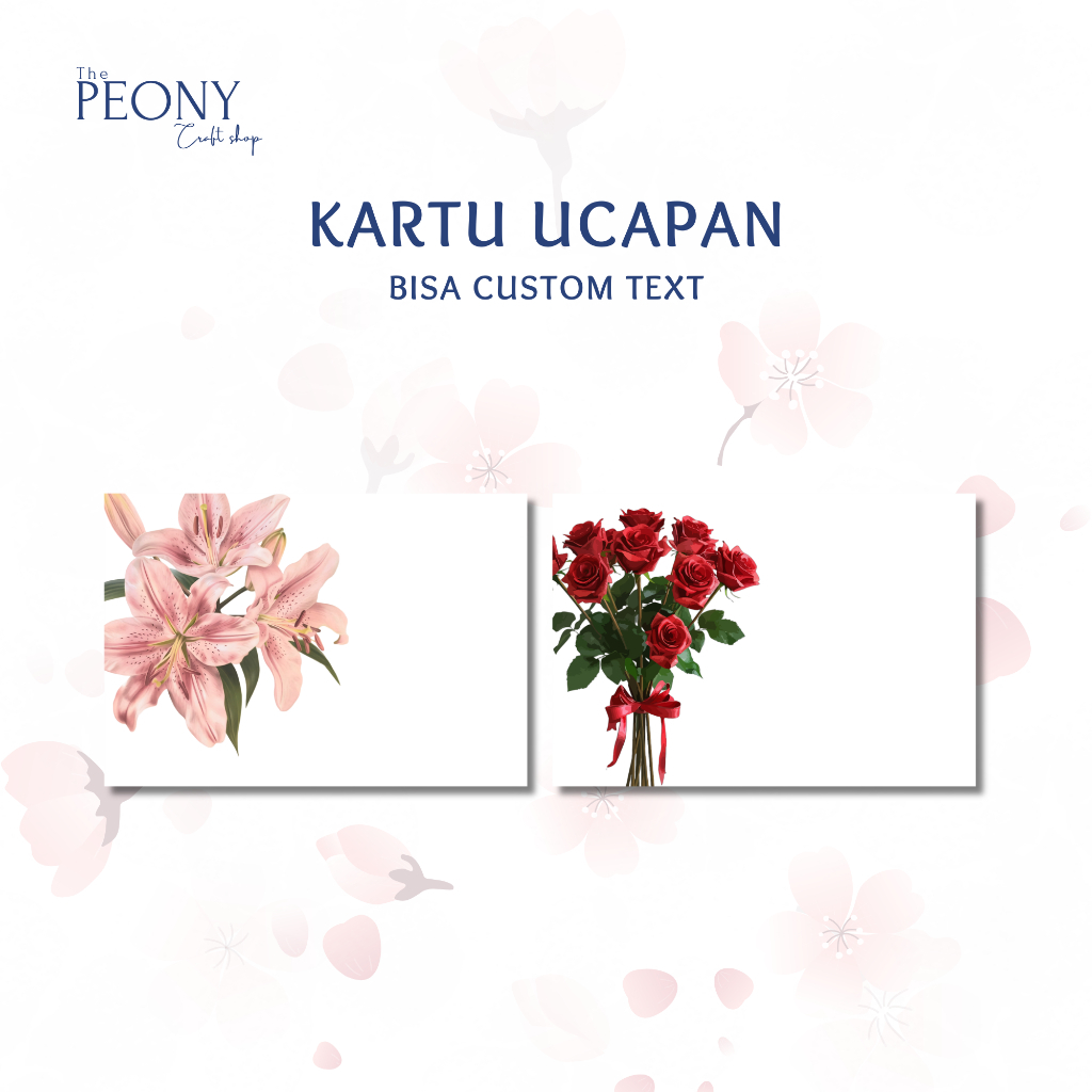 KARTU UCAPAN KOSONG / BISA CUSTOM TEXT Greeting Card Ulang Tahun: Kartu Ucapan Spesial