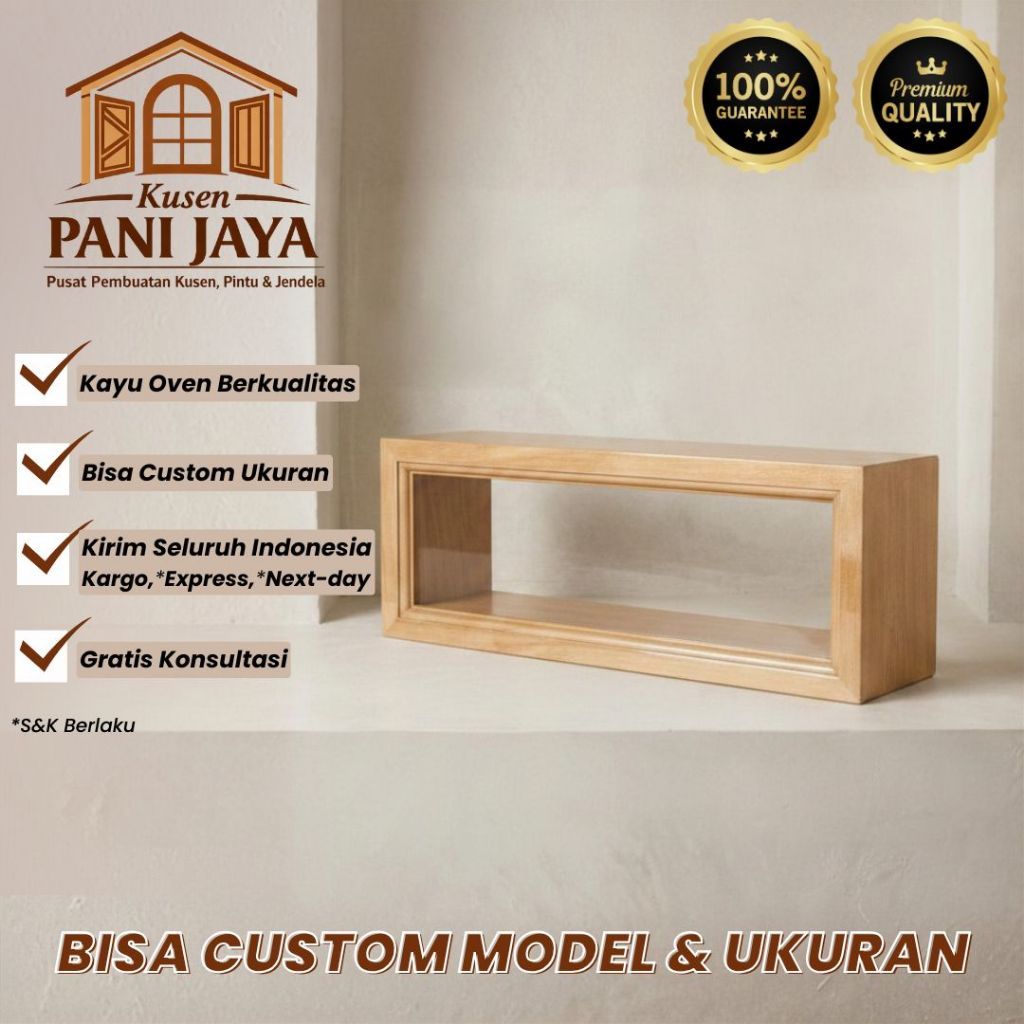 Loster Kayu Mahoni / Roster Lubang Angin Ventilasi Rumah Minimalis Custom - Kusen Pani Jaya