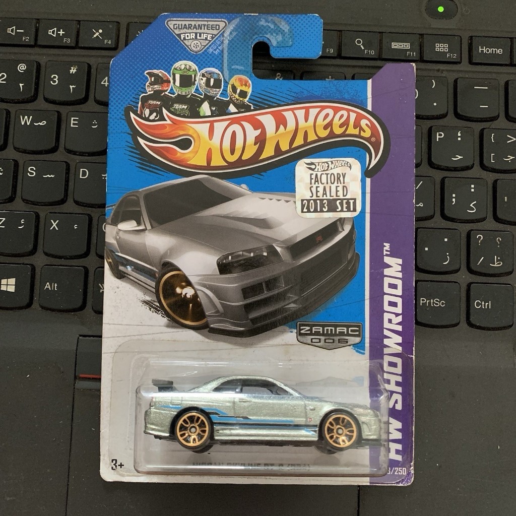 Hot Wheels Factory Sealed FS 2013 Zamac Nissan Skyline GT-R R34 HW Showroom Walmart