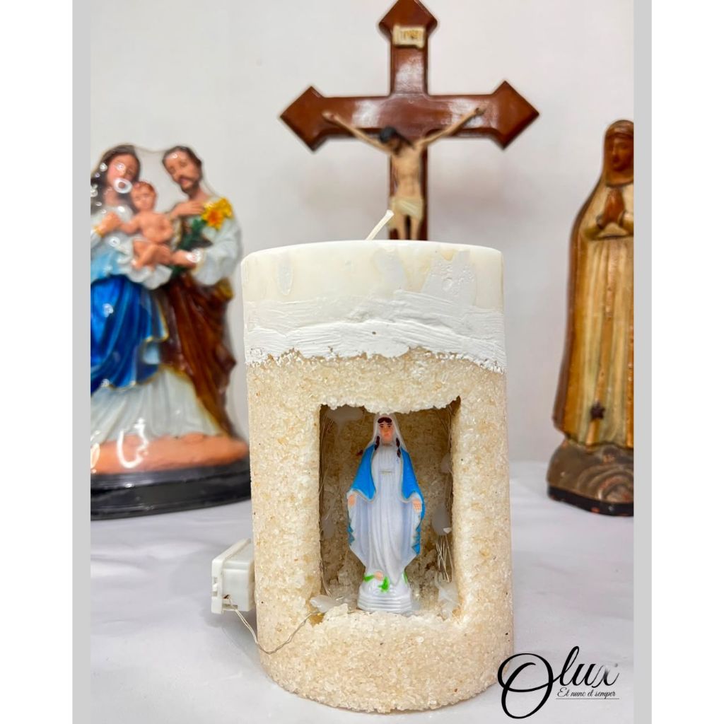 OLUX lilin rohani gua&patung bunda maria