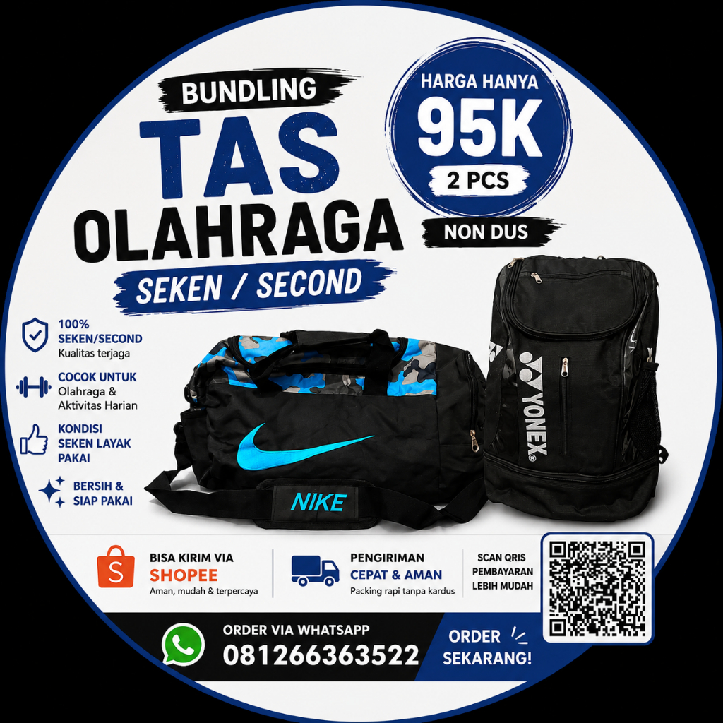 Tas olahraga Nike & Yonex - PRELOVED
