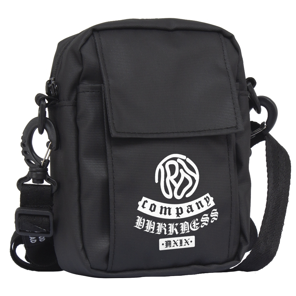 Troy Company Mini Sling Bag Black Darkness - Tas Selempang Hitam SBD 3683