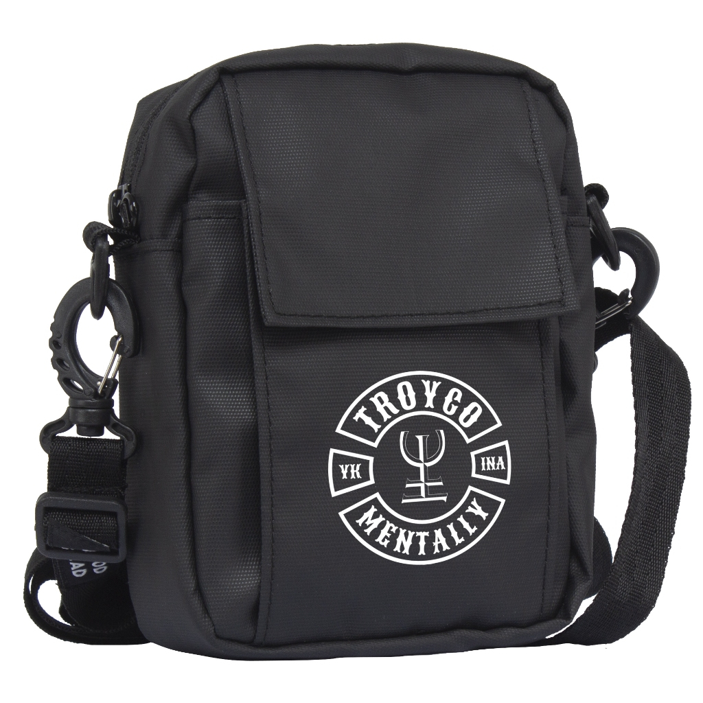 Troy Company Mini Sling Bag Black Mentally - Tas Selempang Hitam SBD 3684