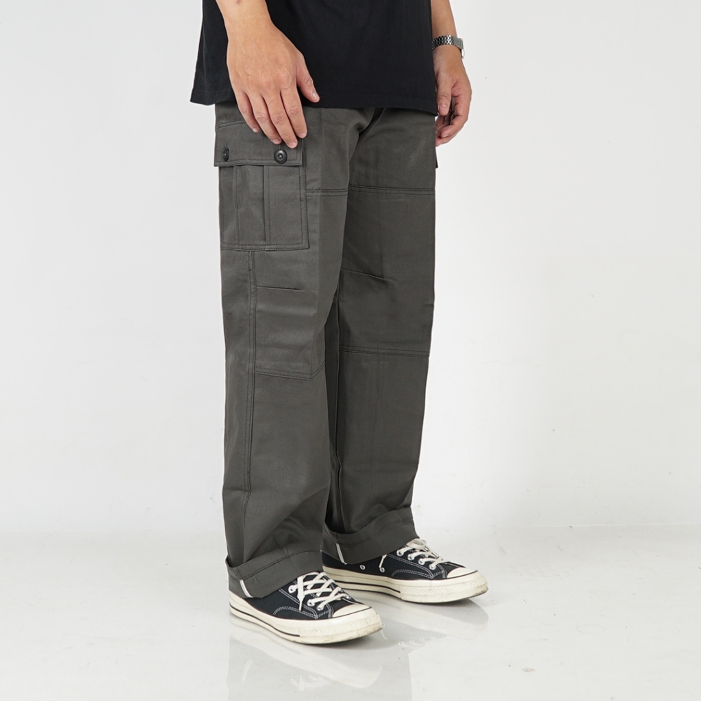 Whoopculture "Goral" Charcoal Long Pants Cargo