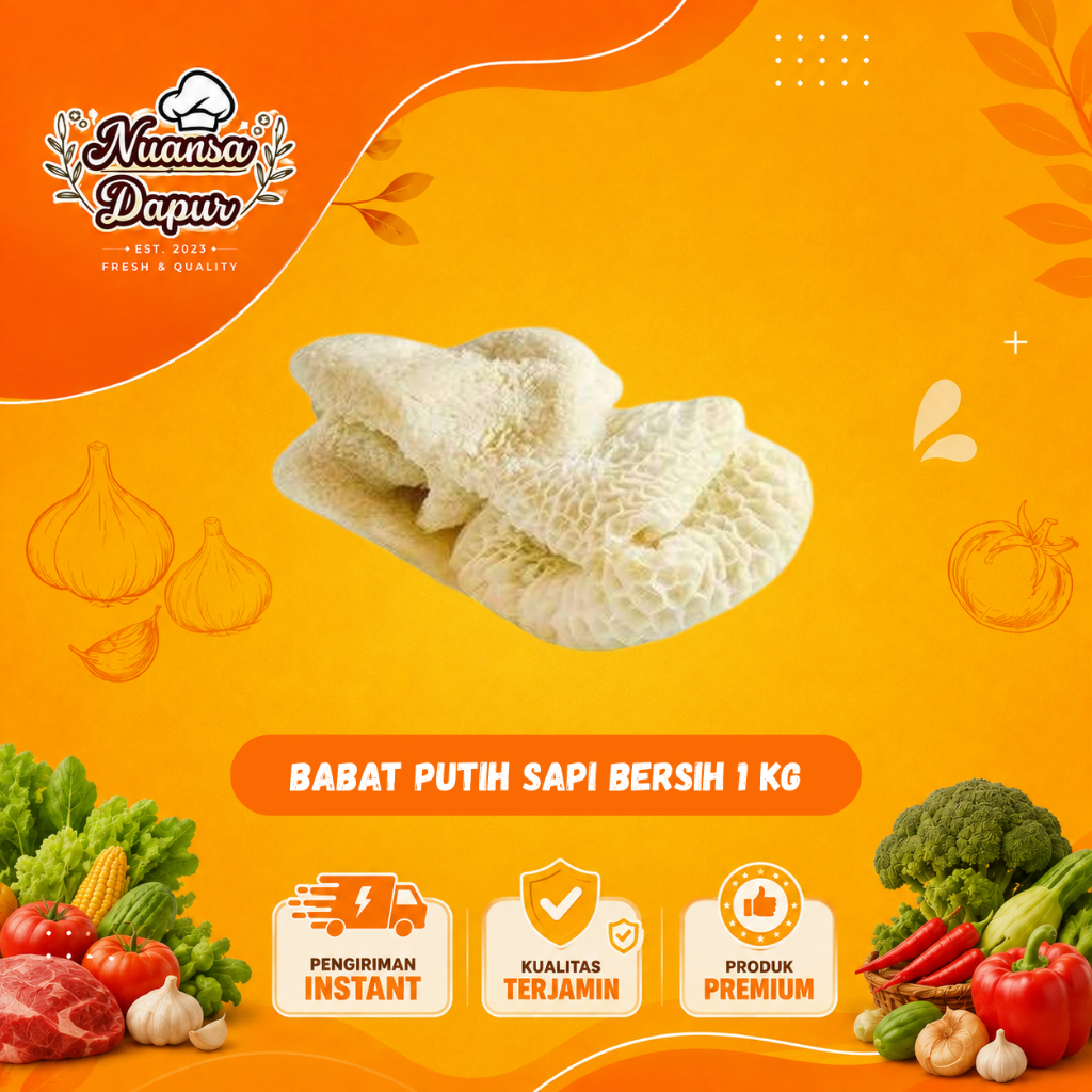 Babat Putih Sapi Bersih 1 kg