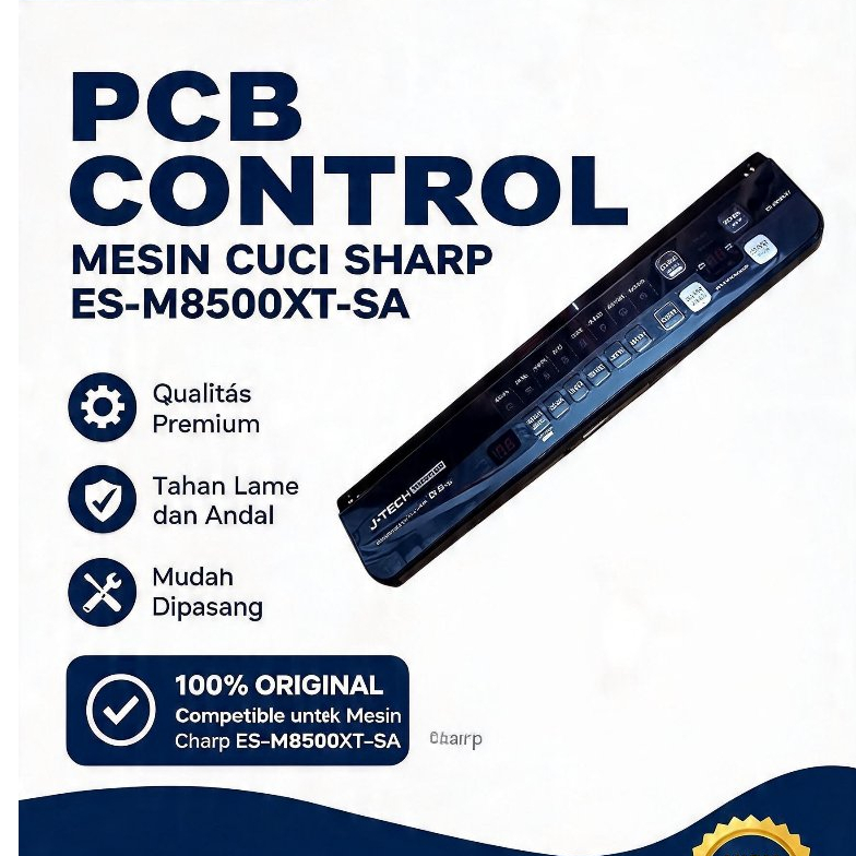 PCB MODUL CONTROL PANEL ; MESIN CUCI SHARP ES-M8500XT-SA, SPAREPART ORIGINAL SHARP