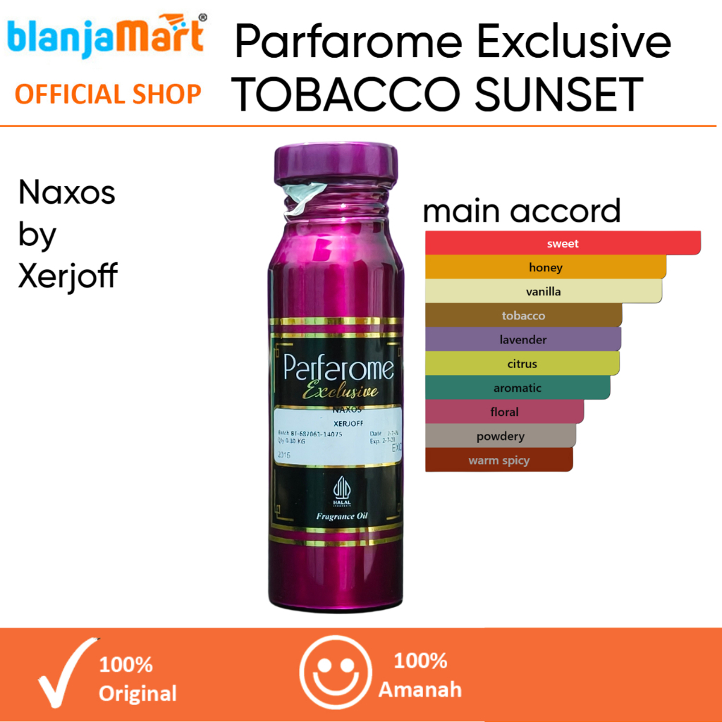 Parfarome Exclusive Bibit Parfum Original 100 gr Segel Pabrik NAXOS by XERJOFF