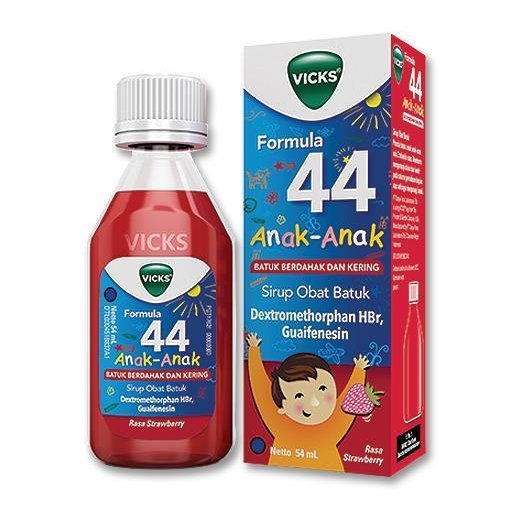 Vicks Formula 44 Sirup Batuk Anak - Meredakan Batuk Kering & Berdahak