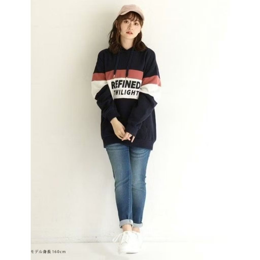 COLZA LONG HOODIE 3 TONE