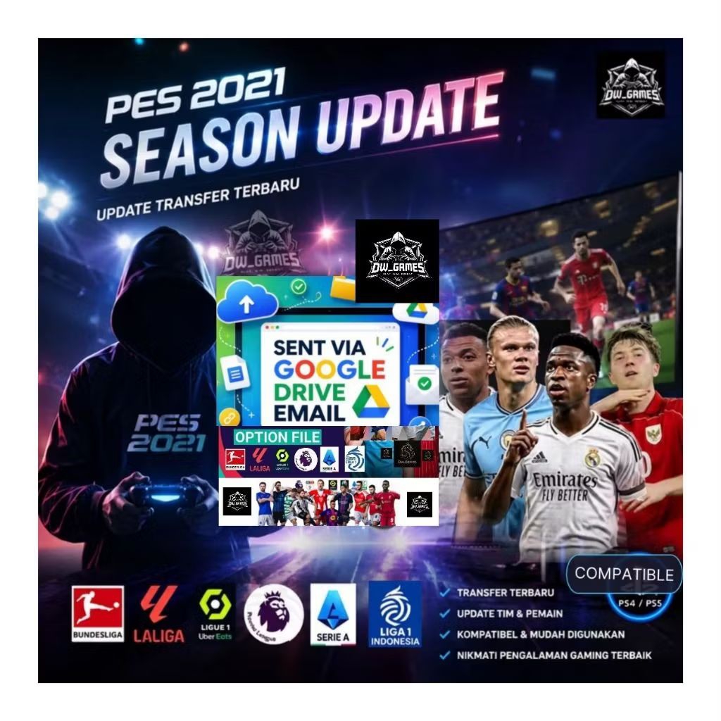 OPTION FILE TERBARU PATCH PES 2021 (PS4 PS5) Patch pes 21 Season Update PS4 & PS5 ORIGINAL