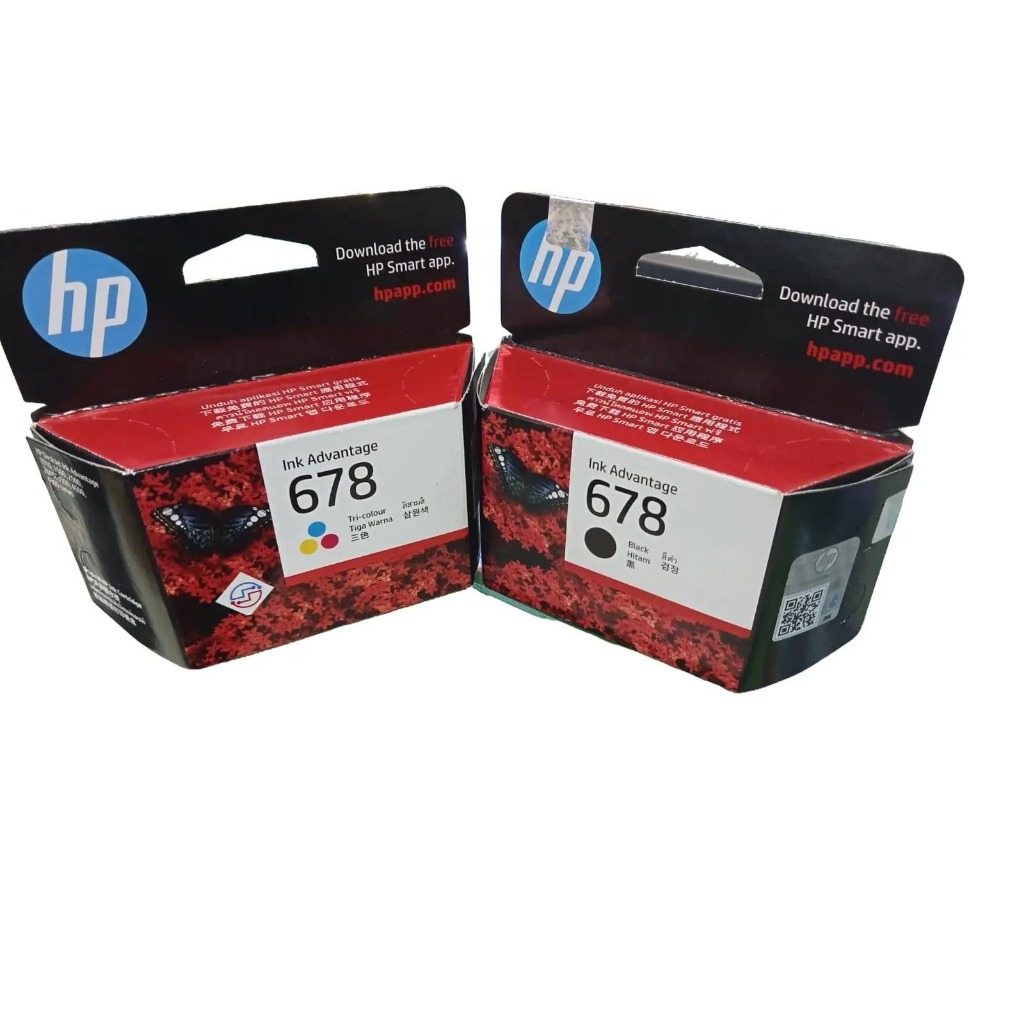 TINTA HP 678 BLACK & TINTA HP 678 COLOUR ORIGINAL - CATRIDGE HP 678