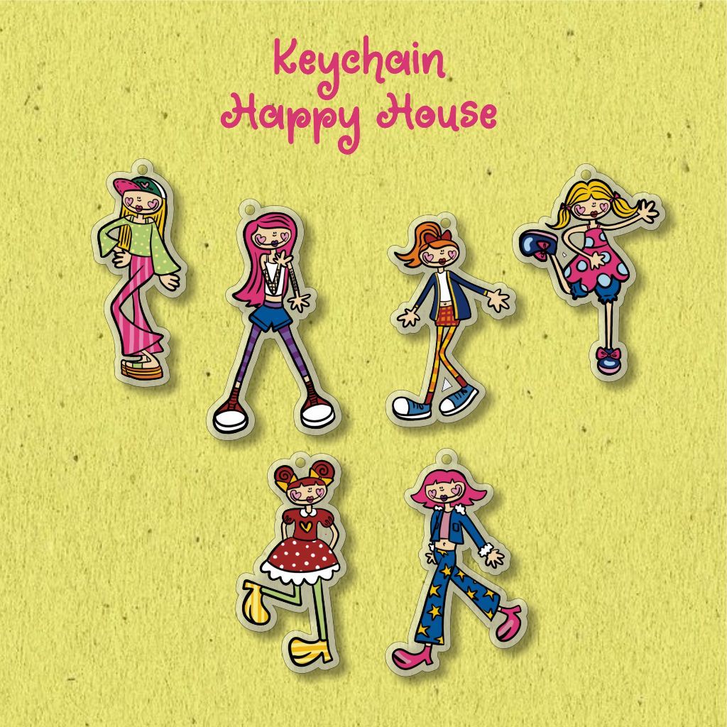 Keychain acrylic Happy House