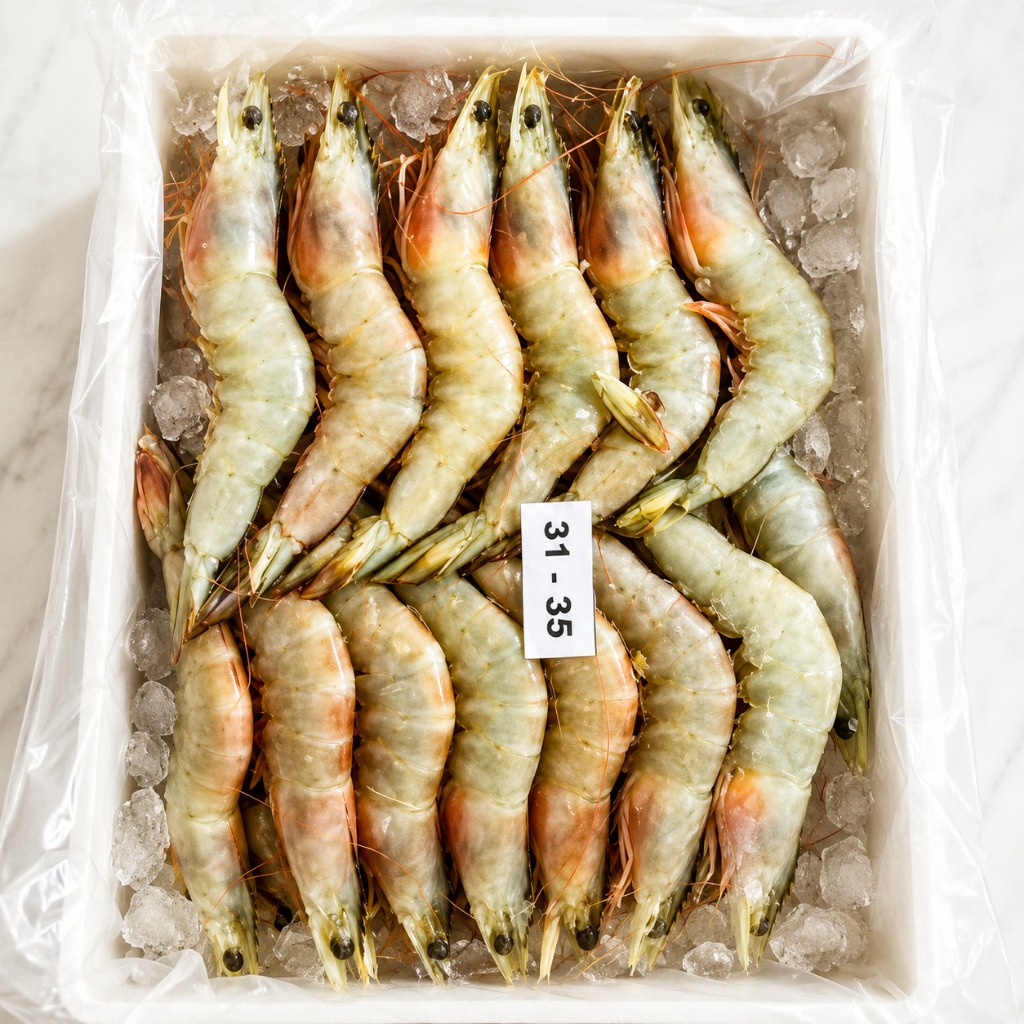 UDANG BANANA / UDANG LAUT SIZE BESAR / Udang Vanami Segar Besar / UDANG SEGAR 1 KG