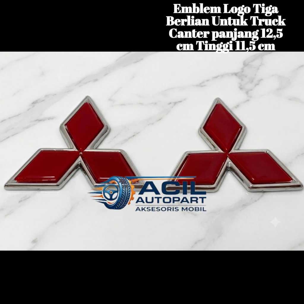 Emblem Logo Tiga Berlian untuk Truck Canter